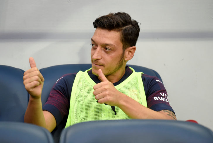 FILE PHOTO: Arsenal's Mesut Ozil during pre-season Lazio v Arsenal friendly