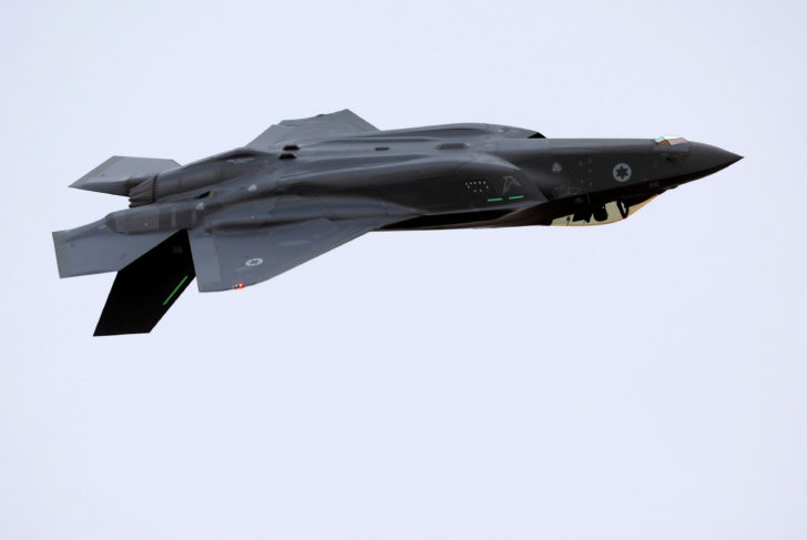 FILE PHOTO: An Israeli Air Force F-35 fighter jet flies during an aerial demonstration at a graduation ceremony for Israeli Air Force pilots at the Hatzerim air base in southern Israel