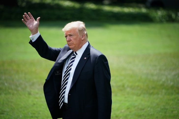 US President Donald Trump Departs The White House