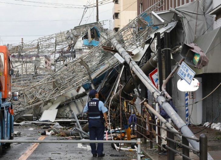 JAPAN-WEATHER-TYPHOON