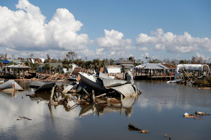 Damage caused by Hurricane Michael is seen in Mexico Beach