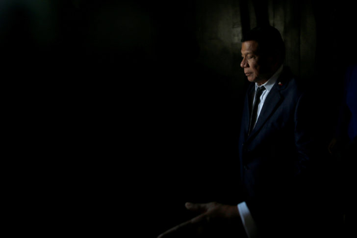 FILE PHOTO: Philippine President Rodrigo Duterte attends a ceremony at Yad Vashem World Holocaust Remembrance Center in Jerusalem