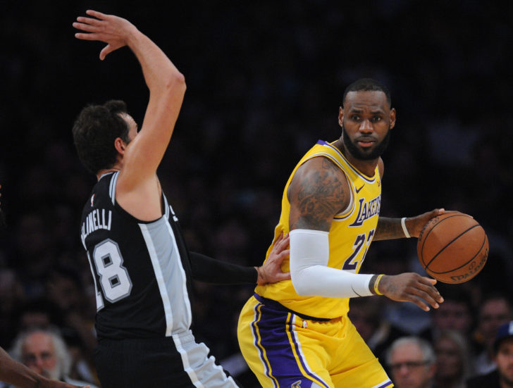 NBA: San Antonio Spurs at Los Angeles Lakers