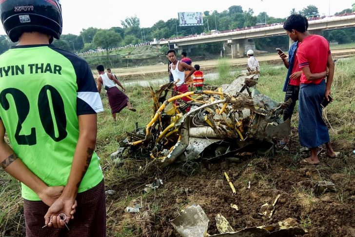 MYANMAR-MILITARY-PLANE-ACCIDENT