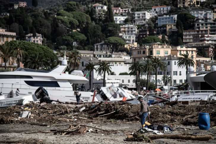 ITALY-WEATHER-STORM-RAPALLO