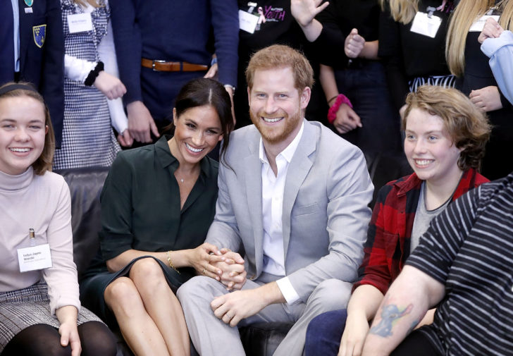 Britain's Prince Harry and Meghan, Duchess of Sussex visit the Joff Youth Centre in Peacehaven