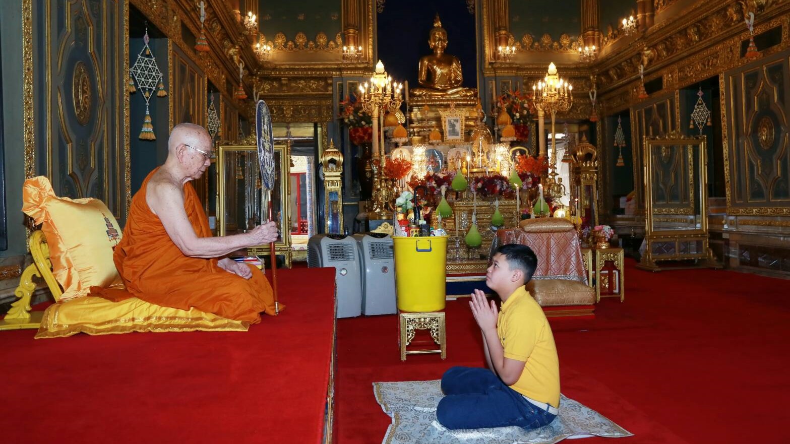 พระองค์ที ทรงสนทนาธรรม สมเด็จพระสังฆราช