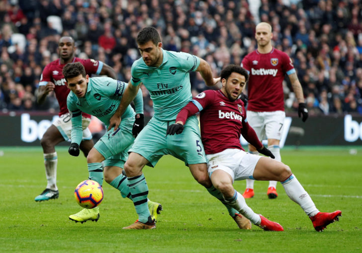 Premier League - West Ham United v Arsenal