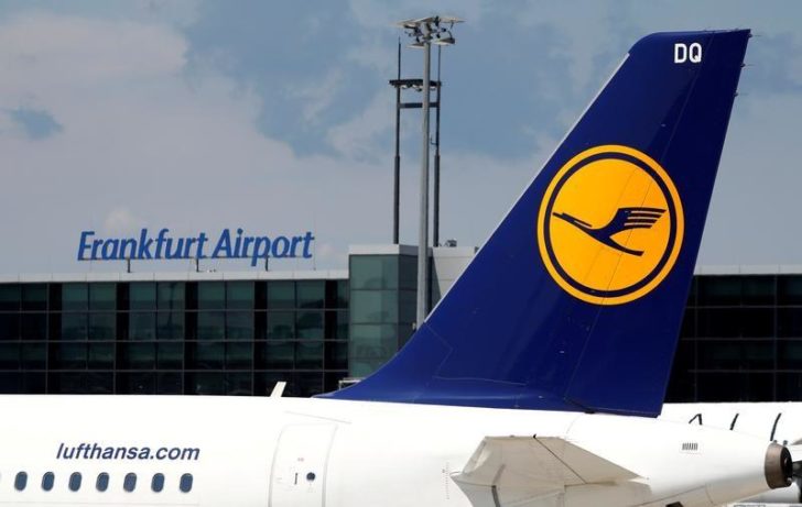 FILE PHOTO: Planes of German air carrier Lufthansa AG on the tarmac at Fraport airport in Frankfurt