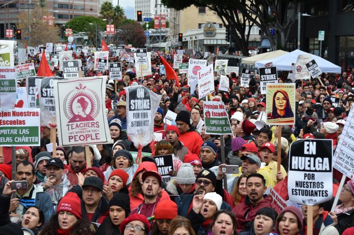 Los Angeles Teachers Go On Strike