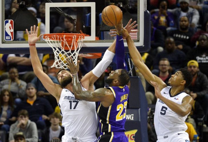 Lakers Grizzlies Basketball