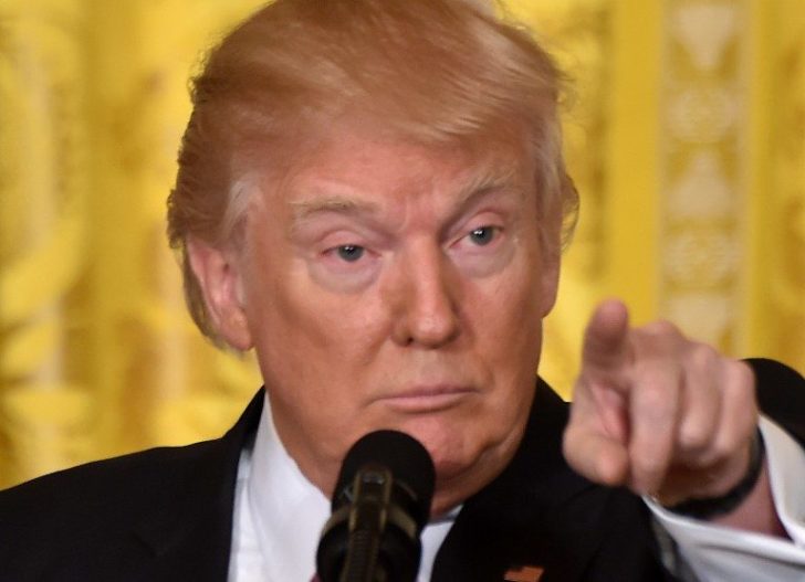 US Pres. Donald Trump holds press conference