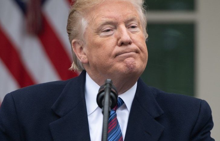 US President Donald Trump holds a press conference in the Rose Garden
