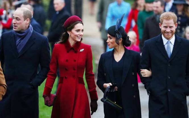 เจ้าชายวิลเลียม พระชายา และ เจ้าชายแฮร์รี กับ พระชายา