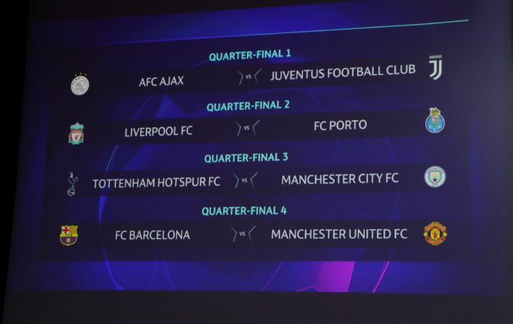 Champions League - Quarter Finals and Semi Finals Draw