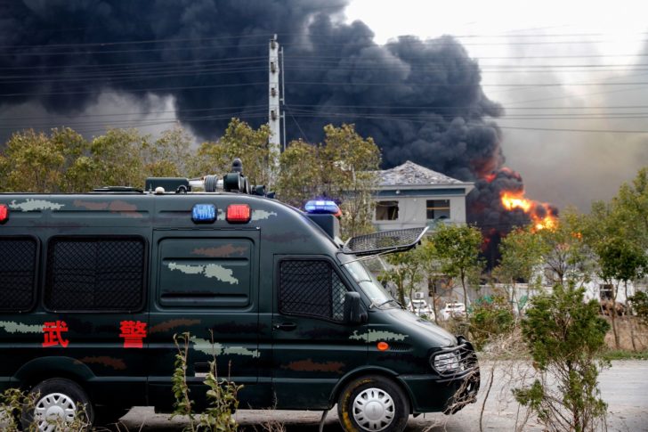 CHINA-CHEMICALS-EXPLOSION-ACCIDENT