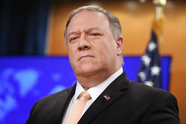 Secretary Of State Mike Pompeo Holds Press Conference At State Department