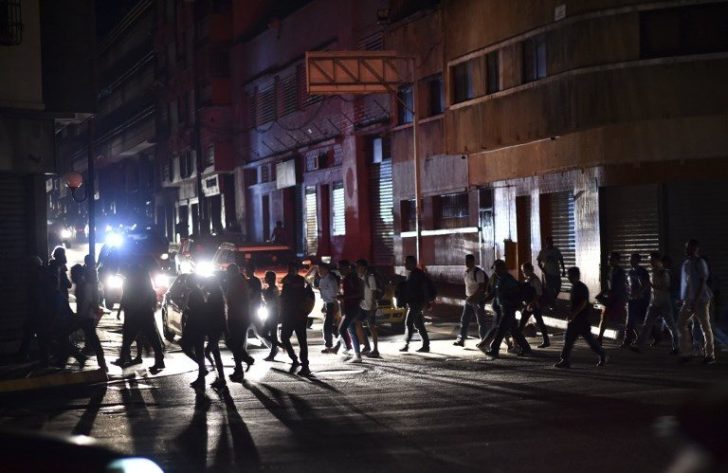 VENEZUELA-CRISIS-POWER-OUTAGE