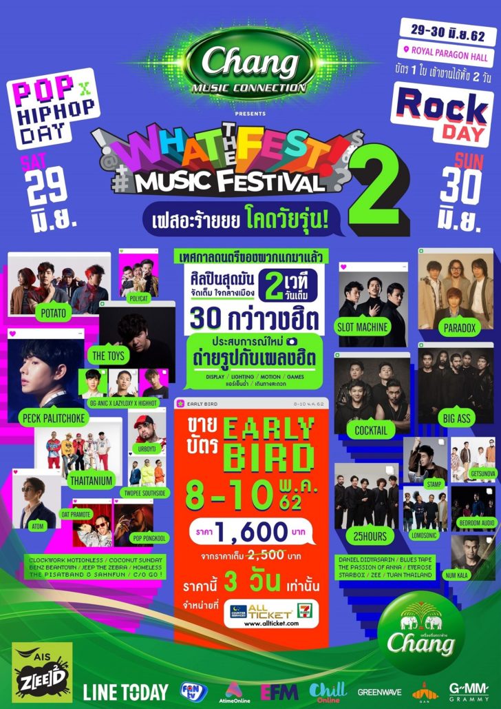 Poster - What the fest music festival 2