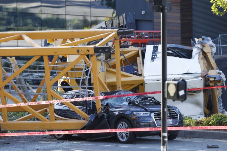 APTOPIX Seattle Crane Collapse