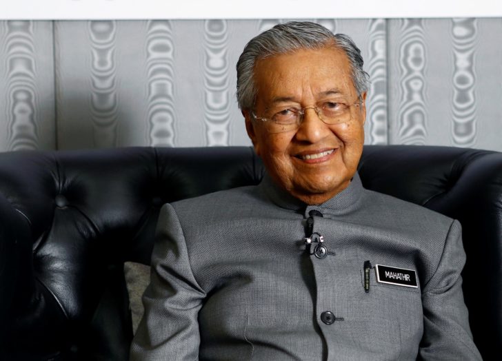 Malaysia's Prime Minister Mahathir Mohamad poses for a portrait in Langkawi