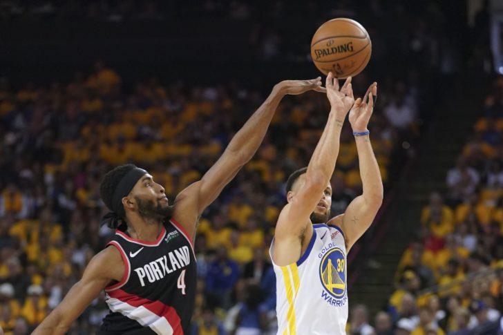 NBA: Playoffs-Portland Trail Blazers at Golden State Warriors