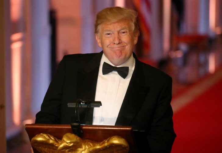 U.S. President Donald Trump hosts the White House Historical Association Dinner
