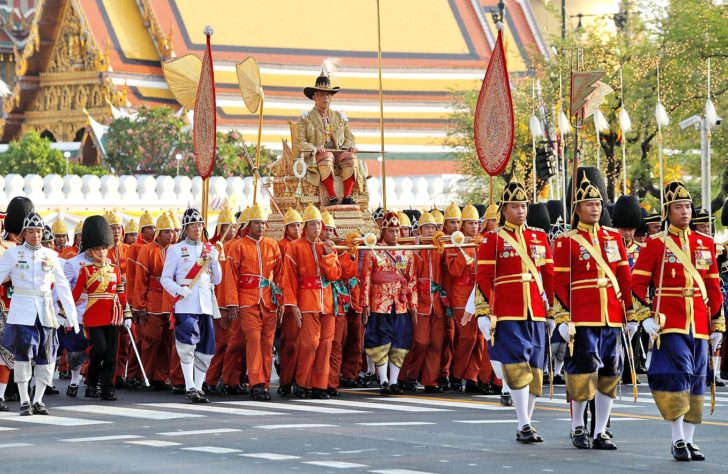 Coronation procession for Thailand's newly crowned King Maha Vajiralongkorn in Bangkok