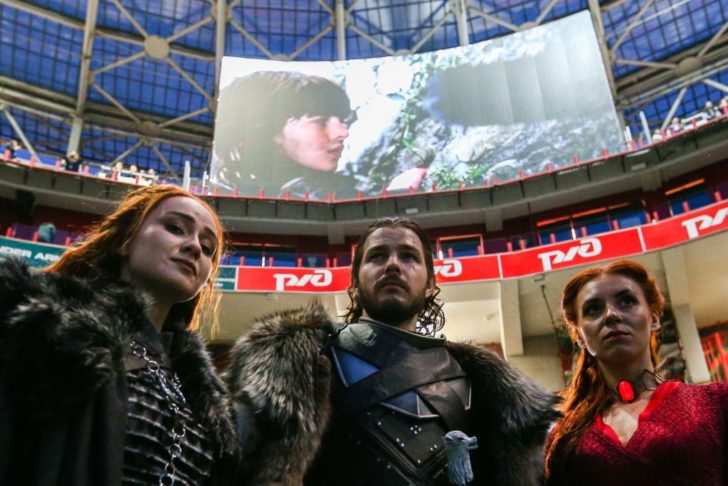 Screening of Game of Thrones final episode at RZD Arena