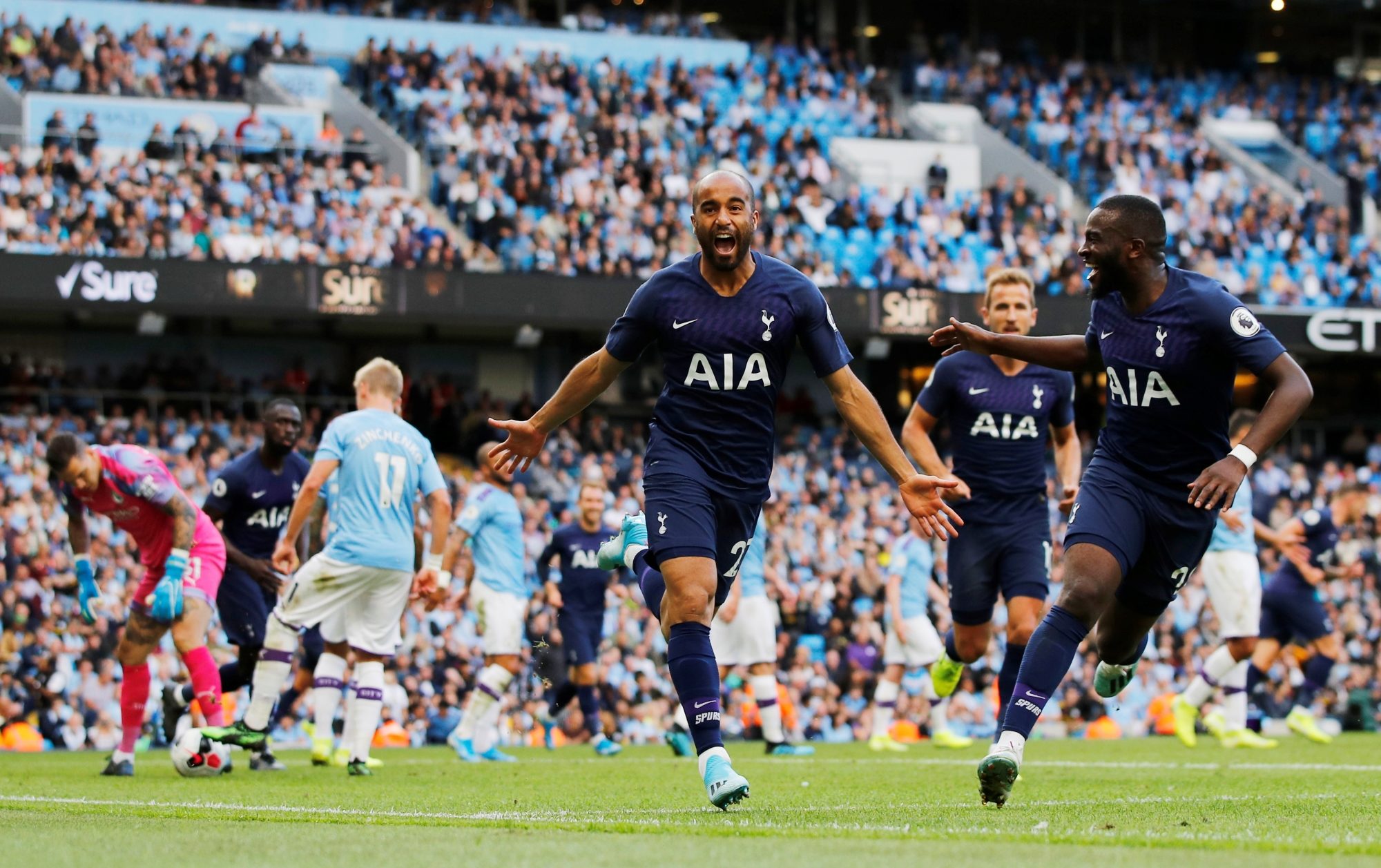 ผลการค้นหารูปภาพสำหรับ Tottenham Hotspur Manchester City"