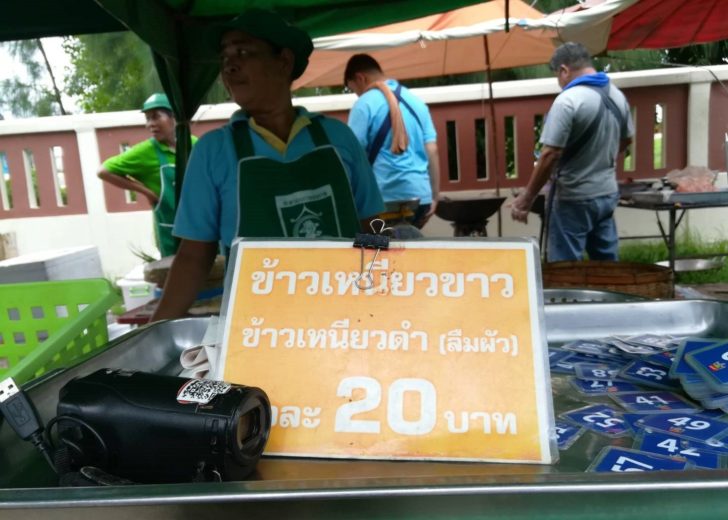 ข้าวเหนียวหมูทอด