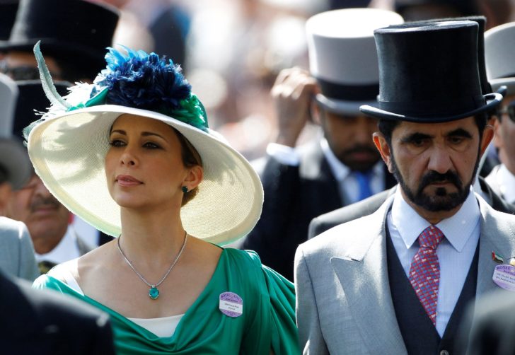 FILE PHOTO: Jordanian Princess Haya bint Al-Hussein and husband Dubai ruler Sheikh Mohammed bin Rashid al-Maktoum walk to the parade ring on Ladies Day the third day of racing at Royal Ascot in southern England