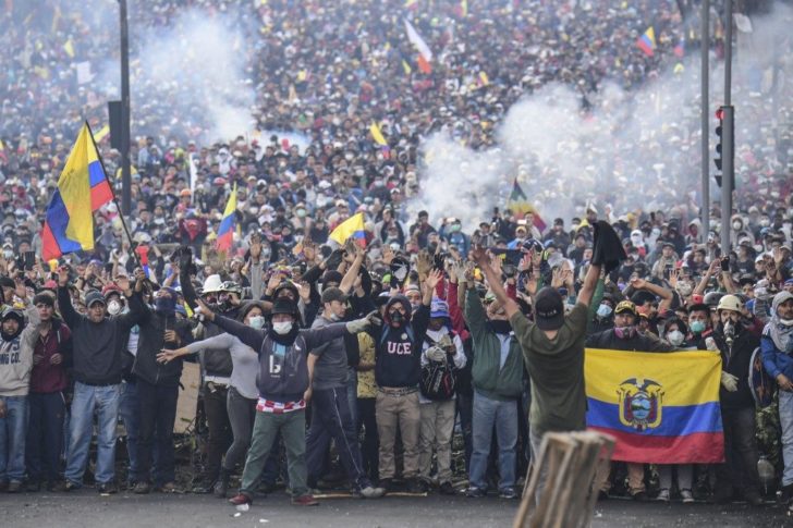 ECUADOR-ECONOMY-IMF-OIL-PROTEST