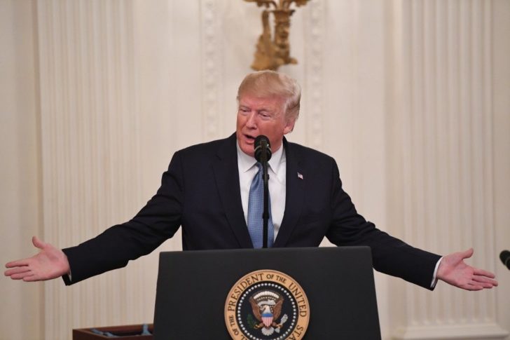 US President Donald Trump awards the Medal of Honor to Mst. Sgt. Matthew Williams