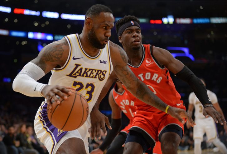 NBA: Toronto Raptors at Los Angeles Lakers