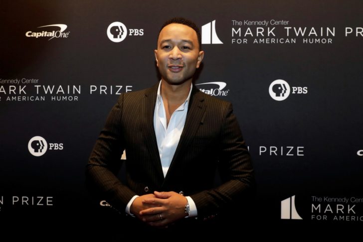 FILE PHOTO: John Legend arrives ahead of comedian Dave Chappelle receiving the Mark Twain Prize for American Humor at the Kennedy Center in Washington