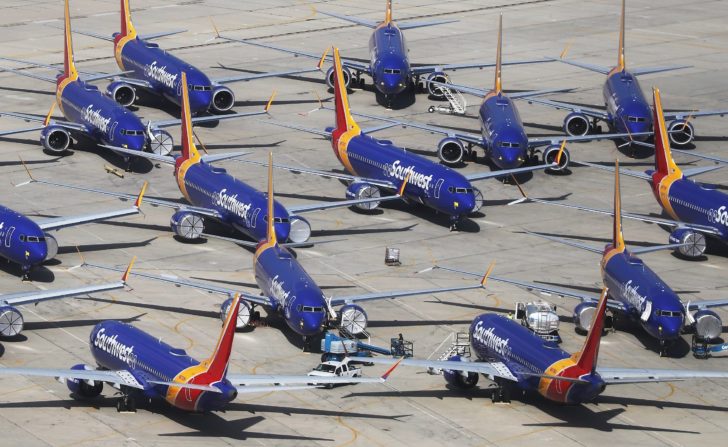 Southwest Parks Grounded Boeing 737 MAX Planes At Remote California Airport
