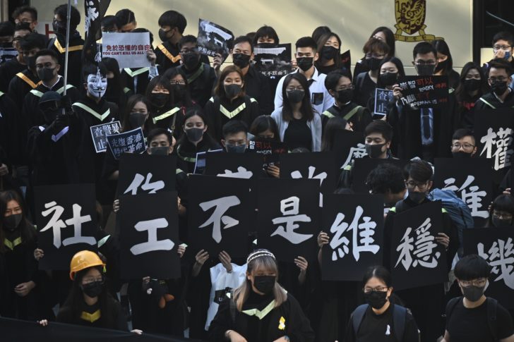 HONG KONG-CHINA-POLITICS-UNREST