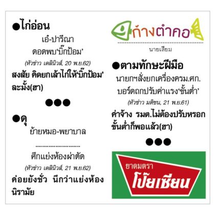 ก้างตำคอ วันที่ 22 พฤศจิกายน 2562 : โดย นายเสียม