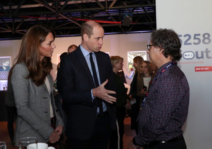 Britain's Prince William and Catherine, Duchess of Cambridge's visit to Shout's Crisis Volunteer celebration event at the Troubadour White City Theatre in London
