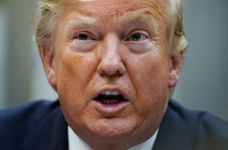 US President Donald Trump attends a roundtable on small business and red tape reduction accomplishments