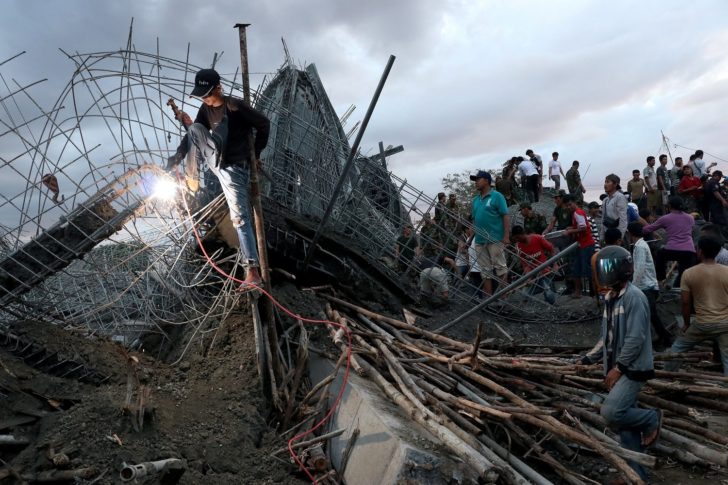CAMBODIA-ACCIDENT-CONSTRUCTION