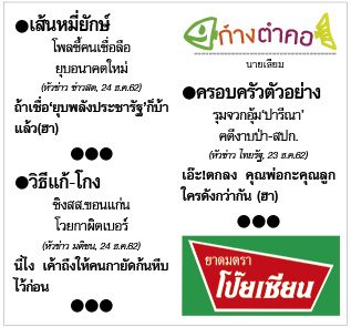 ก้างตำคอ วันที่ 25 ธันวาคม 2562 : โดย นายเสียม