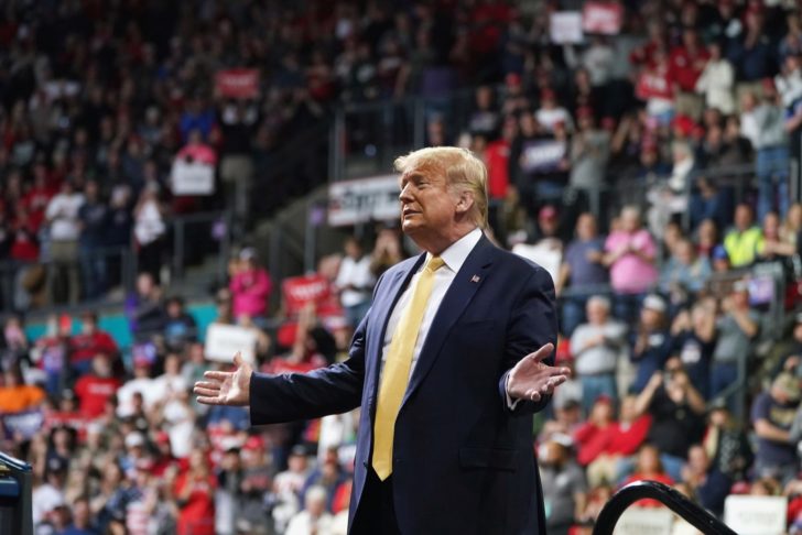 U.S. President Donald Trump holds a campaign rally in Colorado Springs