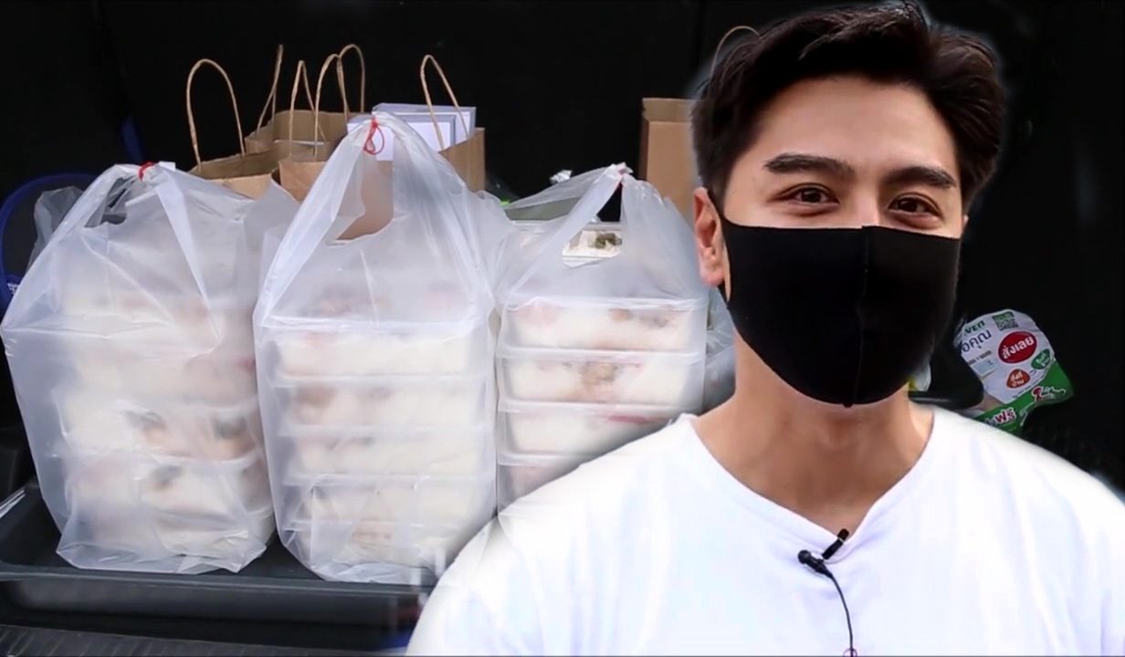 ‘เต๋า ดราก้อนไฟว์’ มอบอาหารให้บุคลากรทางการแพทย์ สู้โควิด19