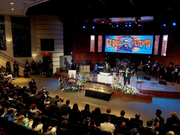 Memorial service for George Floyd, whose death at the hands of police sparked mass protests