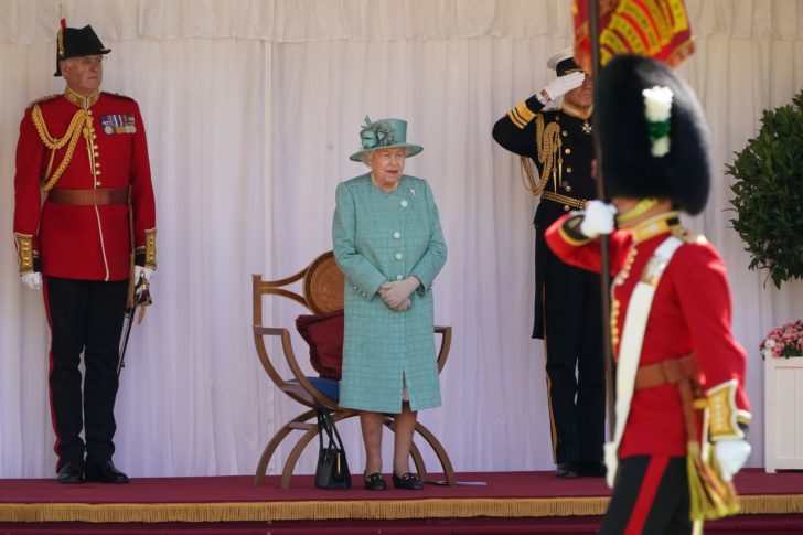 Britain's Queen Elizabeth marks her official birthday in Windsor