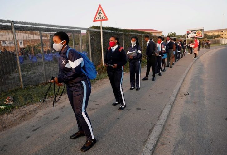 FILE PHOTO: Schools begin to reopen in Cape Town