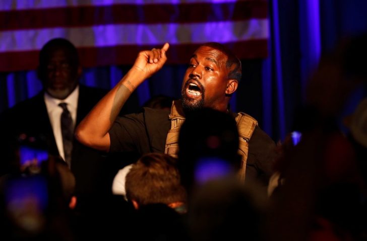 Rapper Kanye West holds his first rally in support of his presidential bid in North Charleston
