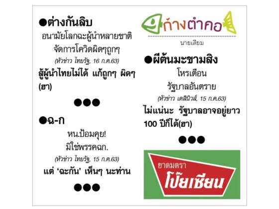ก้างตำคอ วันที่ 17 กรกฎาคม 2563 : โดย นายเสียม